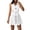 White, variant on Antinious Ladies Sleeveless A-Line Short Dress Bodycon Waist Defined Elegant Daily Layout