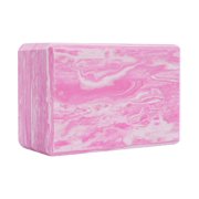 Everyday Yoga 4 High-Density Marbled Foam Block - Lightweight, Supportive & Stable