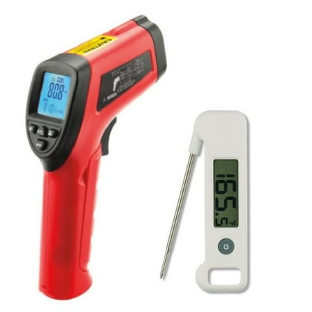 - Maverick LT-04 Infrared Laser Surface Thermometer with Digital Probe Thermometer
