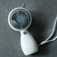 thumbnail image 3 of Handheld Portable Fan Long Endurance Plastic Large Air Volume USB Rechargeable Fan for Home, 3 of 10