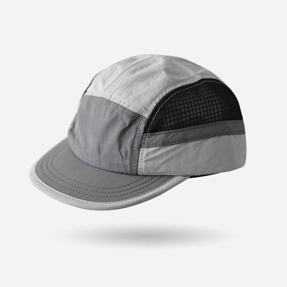 Men's Hats & Caps, Running Hat, Hats for Men, Mens Hats, Women's Hats & Caps, Mesh Flat Brim Ball Cap Trucker Hat Quick Dry Baseball Cap Sports Running Hat Snapback Workout Dad Hats, Gray