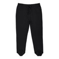 thumbnail image 4 of Men's Cotton Pajama Pants, Lightweight Lounge Sleep Pants Bottoms with Drawstring and Pockets, Black, L, 4 of 8