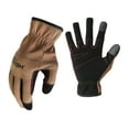thumbnail image 3 of Hyper Tough Duck Canvas, Utility Work Gloves, Brown, Men's Large, 3 of 8