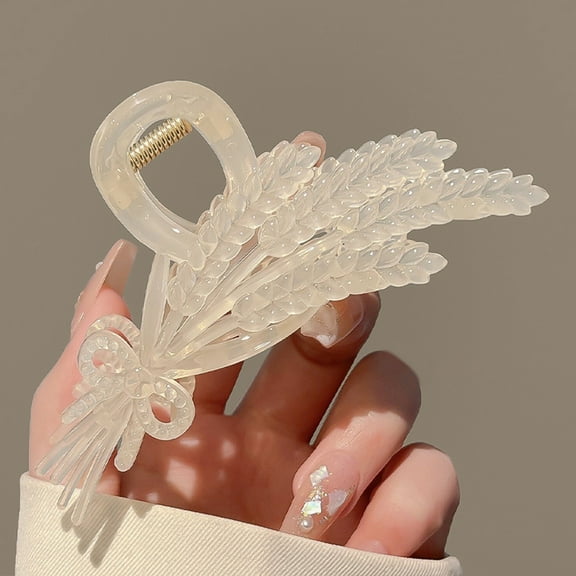 Wheat Hair Clip for Women and Girls - Elegant Back Head Hair Accessory for Stylish Hairdos