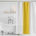 thumbnail image 4 of Yellow Geometric Waterproof Fabric Shower Curtain,Modern Striped Abstract Art Aesthetics Waterproof Fabric Shower Curtain for Bathroom Curtains Bathtubs Shower Curtains with 12 Hooks Stall 48x72in, 4 of 8