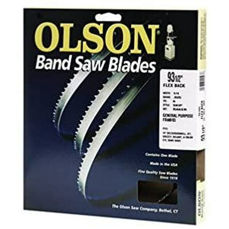 

Olson Band Saw Blade Hard Edge 93-1/2 Long X 1/8 W 14 Tpi