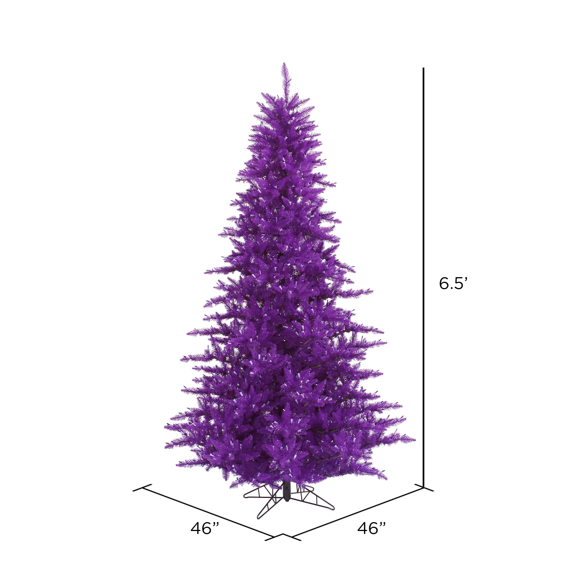 Vickerman 6.5' Purple Fir Artificial Christmas Tree, Unlit