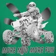 thumbnail image 3 of CafePress - More Mud More Fun On An ATV (B/W) Dark T Shirt - Men's Classic Graphic Cotton T-Shirt, 3 of 4