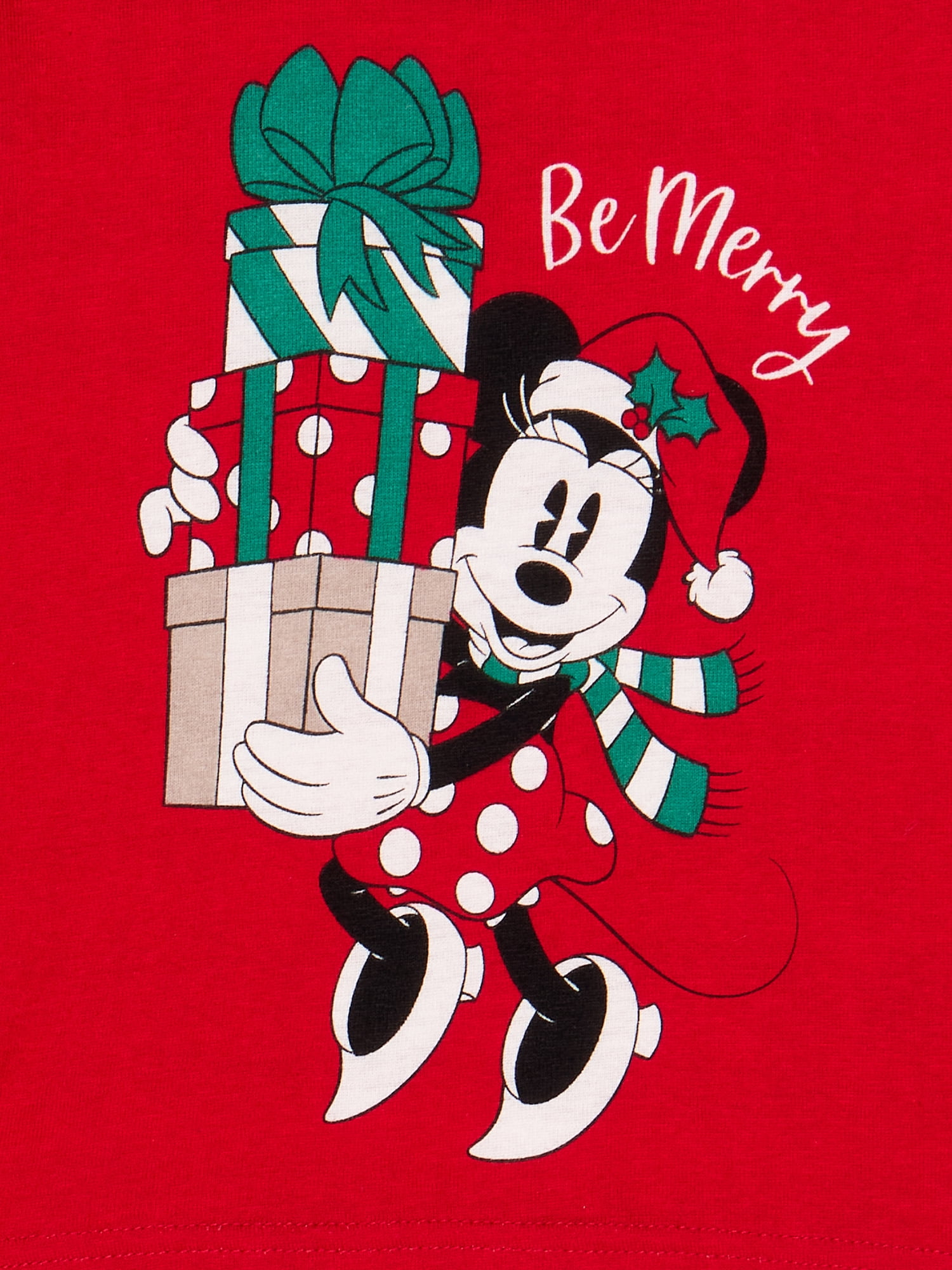 Minnie Mouse Toddler Girls Christmas Pajamas Set, 2-Piece
