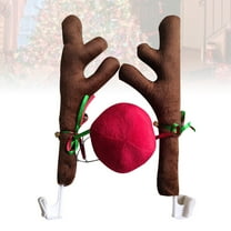 FUTUREORYY Christmas Antlers Reindeer Vehicle Costume Fabric 1 Set