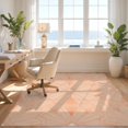 thumbnail image 3 of Design&I 3'x5' Washable Throw Rug Shaped Solid Vintage Scroll Detail Interlocking Gaura Border for Entryway, Kitchen, Ultra-Thin & Non-Slip Skid-Resistant Small, 3 of 7