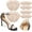 Color 68, variant on 20 Pairs Heel Cushion Pads for Shoes Too Big, Shoe Grips Liners Heel Protectors for Loose Shoes, Heel Pain, Blisters and Rubbing, Anti Slip Shoe Filler Make Shoes Fit Tighter(Beige)