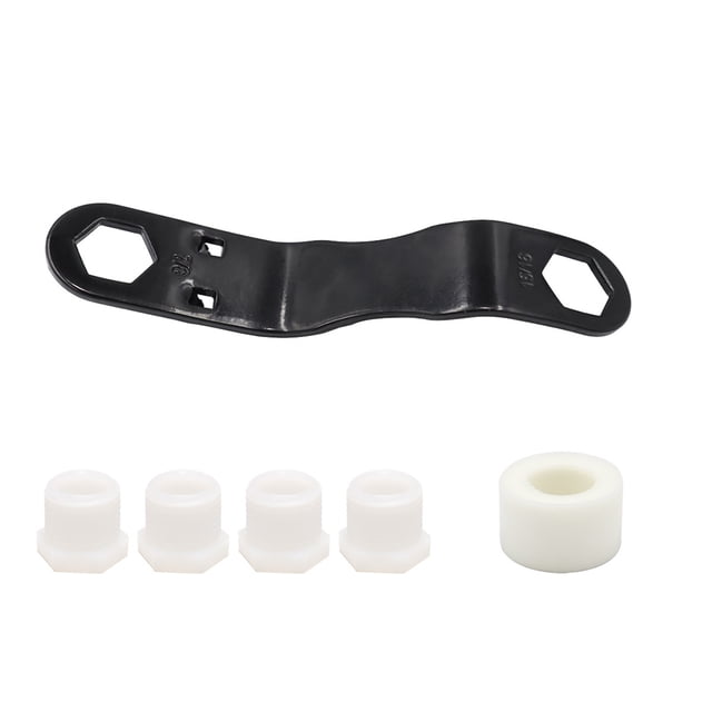 Riwesomey Camper RV Calentador de agua Tapón de drenaje Llave Kit de accesorios en ángulo Herramientas de repuesto de doble cabeza Reparación de Accesorios para vehículos recreativos Riwesomey VI018373-00B