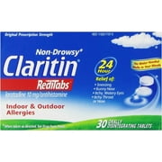 Claritin Redi Tabs Allergy Relief 10 mg Loratadine Tablet, 30 per Box