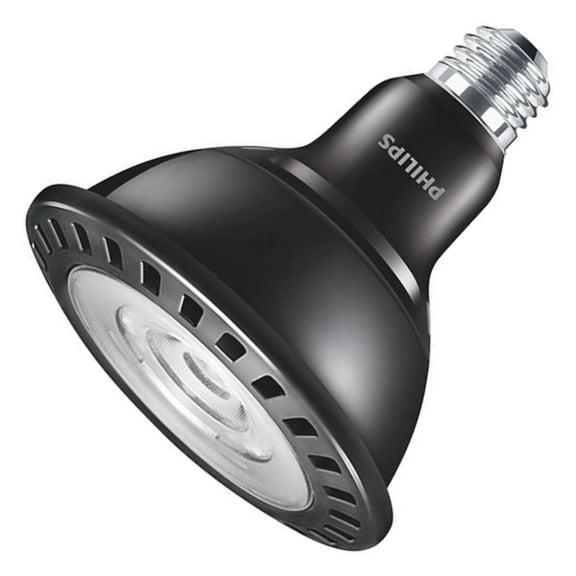 Philips 17W PAR38 LED 3000K Flood Dimmable Black Housing Bulb