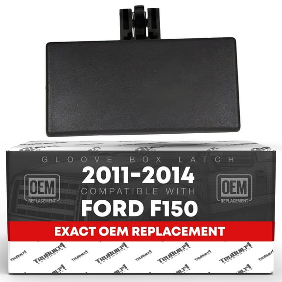 T1A Glove Box Latch Replacement - Compatible with 2011-2014 Ford F-150 - Gray, Plastic - OEM BC3Z-1506072-AB, BL3Z-1506072-AG