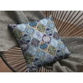 thumbnail image 2 of 26â€ Orange Blue Trellis Indoor Outdoor Zippered Throw Pillow, 2 of 4