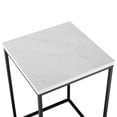 thumbnail image 6 of Walker Edison 3 Piece Urban Versatile Faux Marble Occasional Table Set, White, 6 of 10