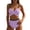 Womens Swimsuits Purple, variant on Bikini Sets for Women 2 Piece Push-Up Tankini Swimsuits Womens Trendy Color Block Tie-Back Tops High Waisted Shorts Hawaiian Beach Bathing Suits