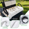 thumbnail image 5 of Golf Cart Seat Covers for 2 Seater, Brown Eucalyptus Leaves Soft Microfiber Cart Seat Towel Blanket, Summer Watercolor Leaf Absorbent Breathable Non Slip Bench Seats Protector for Golf Course 51"x31", 5 of 9
