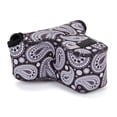 thumbnail image 5 of USA GEAR DSLR Camera Case / SLR Camera Sleeve (Black Paisley) w/Neoprene Protection , Holster Belt Loop and Accessory Storage - Compatible With Nikon D3400 / Canon EOS Rebel SL2 / Pentax K-70 & More, 5 of 9