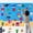 Blue, variant on Laffact 45 piece Portable Graphics Felt Storyboard Set, Family Interactive Puzzle Game