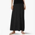 thumbnail image 3 of YUTK Women Maxi Skirt Long Flowy Pleated High Waisted with Pockets Summer Casual Elastic Waist A-Line Skirts Black S-Xl, 3 of 8