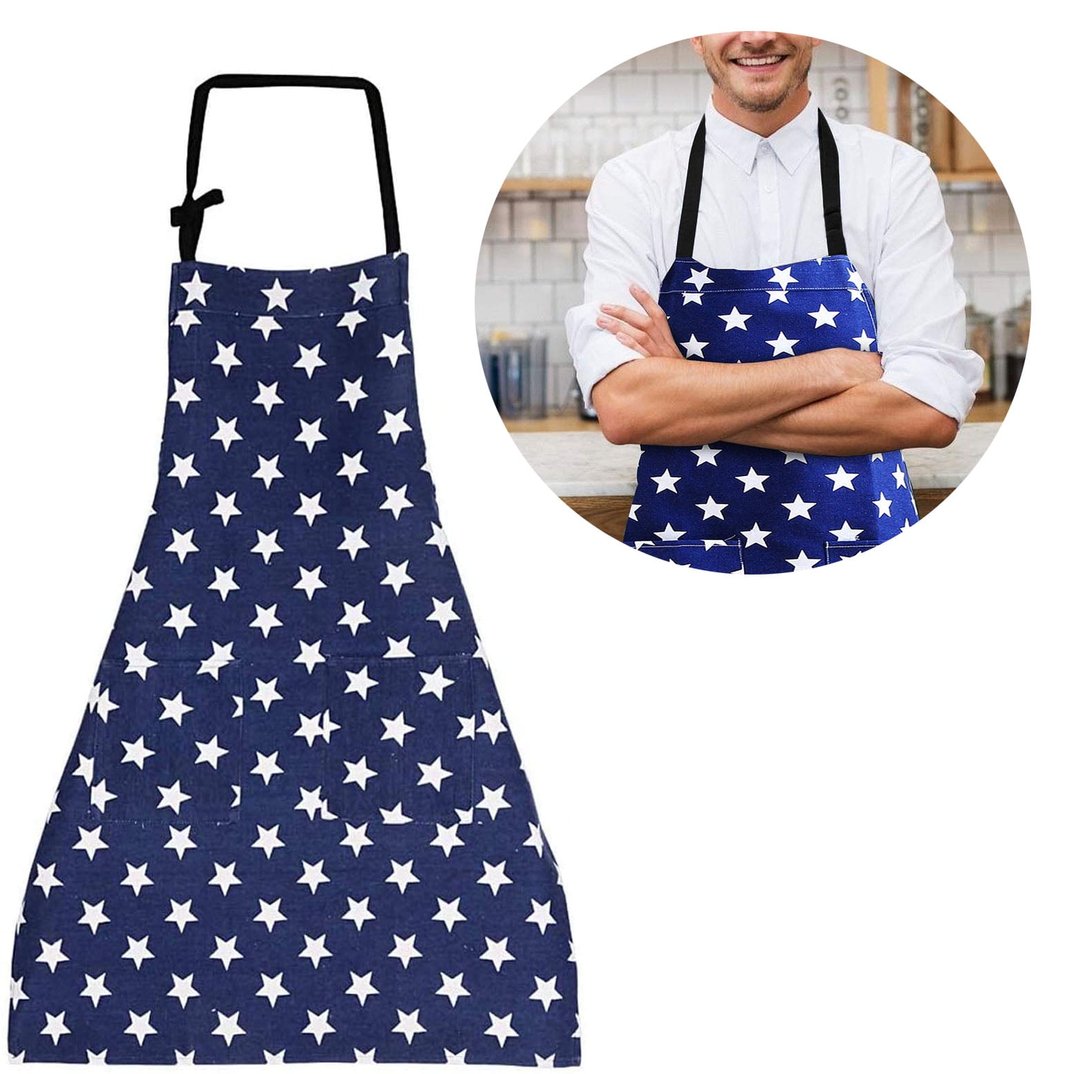 Tablier Réglable Professionnelle Avec Poches Chef De Cuisine Femme Homme Tabliers Pour Cuisine à