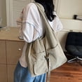 thumbnail image 4 of Hsqqdc Pleated Underarm Bag, Lightweight Large Capacity Tote Commuter Handbag for Women, 4 of 7