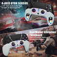 thumbnail image 4 of Wireless RGB Controller Compatible with P5/P5 Pro/P5 Slim with Dual Vibration & Six-Axis Sensor, 4 of 6