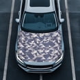 thumbnail image 2 of POLERO Universal Fit Car Hood Cover, Gray Geometric Camo 59.05x39.37 in Auto Hood Cover Protection Stretch Swimsuit Fabric Dust Proof Car Hood Cover Protector for Pickup Trucks SUV, 2 of 9