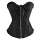 thumbnail image 2 of Plus Size Women's Lace Up Corset Top Overbust Body Shaper, 2 of 5