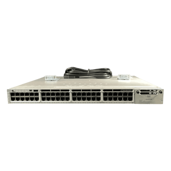 Restored Cisco WS-C3850-48F-E 48 Port PoE+ Gigabit Ethernet Switch (Refurbished)