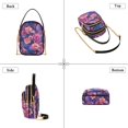 thumbnail image 3 of FORMRS Crossbody Bag for Women Quilted Travel Shoulder Cell Phone Purse with Chain Strap Handbag, Vibrant Art Flowers, 3 of 7
