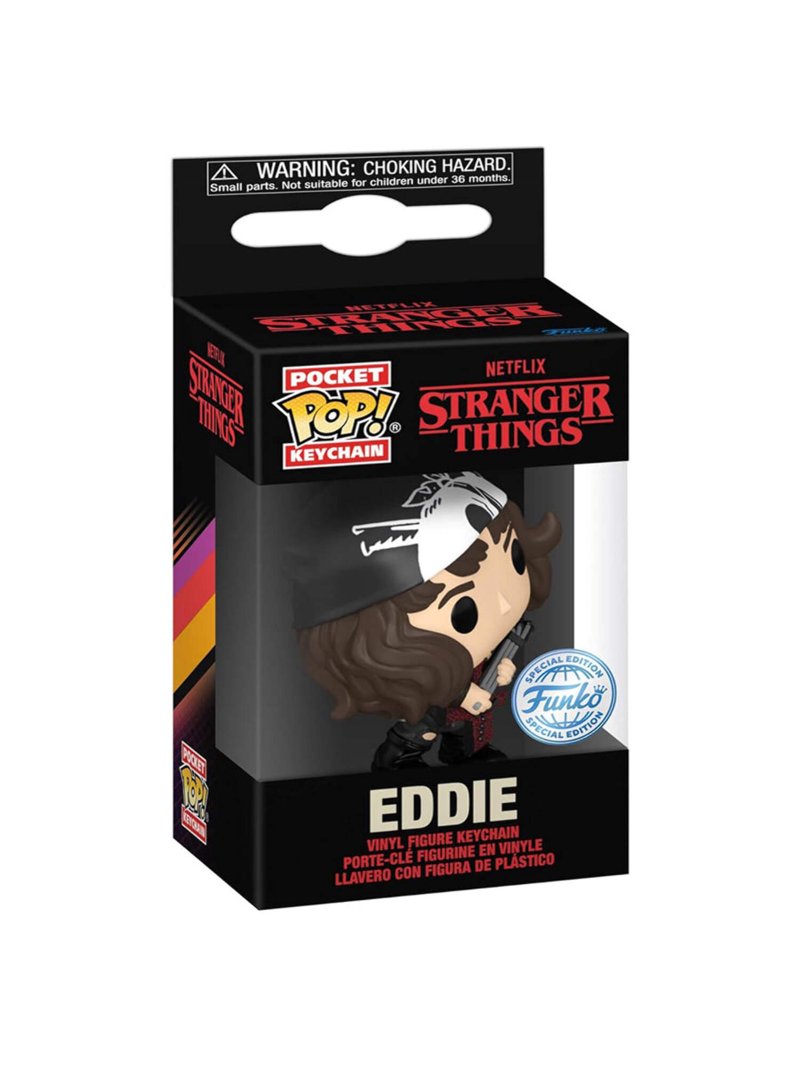 1 Pcs Pocket Pop! S-tranger T-hings Eddie Keychain Exclusive