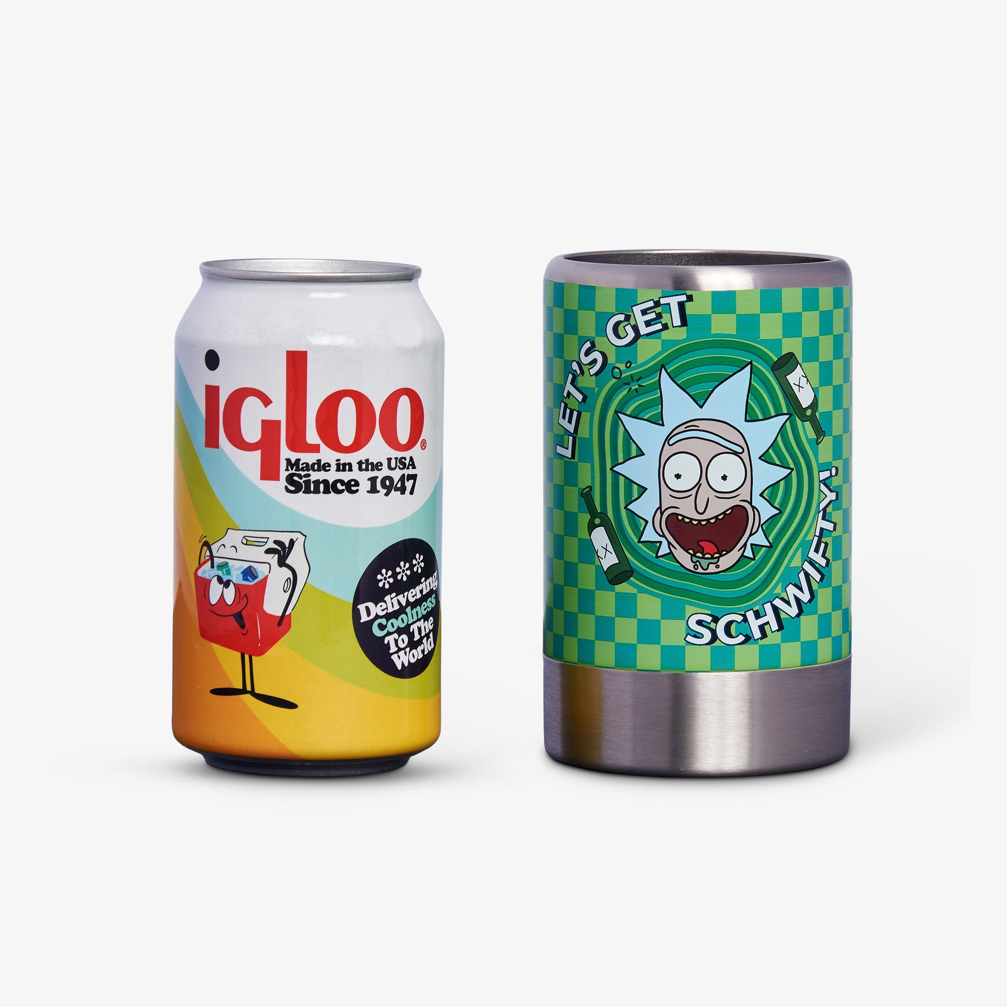 Igloo x Rick and Morty Riggity Wrecked Coolmate Double Wall Stainless Steel Can Cooler
