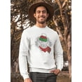 thumbnail image 2 of Winter Lion  Sweatshirt Men -Image by Shutterstock, Male 5X-Large, 2 of 4