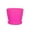 Rose Red, variant on Leaveforme 6.30" x 4.33" x 5.12" Round Blue Plastic Flower Pot with Durable Features
