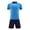 Light Blue-B, variant on Kids Soccer Jerseys Boys Girls Mesh Team Training School Uniforms 2PC Athletic Shirt and Shorts Set Football Jersey Outfit Purple-A