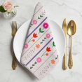 thumbnail image 2 of Purple Pink Spring Floral Cloth Napkins, Colorful Summer Flowers Botanical Washable and Reusable Dinner Napkins Set of 8, Table Napkin for Kitchen Party Birthday Wedding Hotel Housewarming 20"x20", 2 of 9