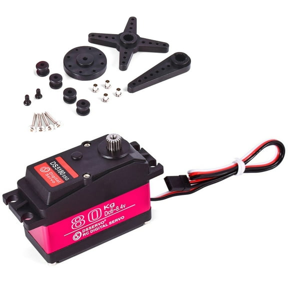 80KG Digital Servo 8.4V High Voltage Metal Gear Large Torque High Speed for 1/5 RC Car
