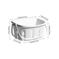 thumbnail image 3 of PPgejGEK Plastic Shower Basket with Hooks 12x9.64x7.16 Inch Multipurpose Bathroom Kitchen Storage Organizer for Cosmetics Vegetables Cleaning Supplies Hanging Handle Durable White Gray, 3 of 7