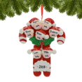 thumbnail image 4 of Personalized Family Christmas Ornaments - Custom Ornaments Family of 7 Christmas Ornament 2024 Customized Christmas Ornaments Family of 7 in Candy Theme Ornaments Family Ornaments for Christmas Tree, 4 of 4