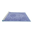 thumbnail image 2 of Ahgly Company Machine Washable Indoor Square Persian Blue Traditional Area Rugs, 7' Square, 2 of 4
