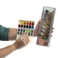 thumbnail image 6 of Creative Mark Globetrotter Watercolor Wristbands - Beautiful Watercolor Palette Held on Your Wrist! - Pan Set of 24, 6 of 7