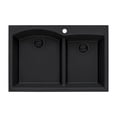 thumbnail image 2 of Ruvati RVG1345BK 33" x 22" epiGranite Drop-in Kitchen Sink - Midnight Black, 2 of 7