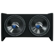 Rockville RV1212P Dual 12 1200w Car Audio Subwoofers in Vented Sub Enclosure Box
