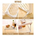 thumbnail image 6 of CACAGOO Stackable Countertop Shelf Cabinet Cupboard Organizer Multi-Function Concise Kitchen Storage Rack Foldable Storage Shelf Small Storage Rack for Bathroom Pantry, 6 of 7