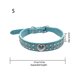 thumbnail image 2 of Worallymy Pet Collar Rhinestones Crystal Heart PU Leather Pet Collar Joyas Regalos de vacaciones,Blue,S Worallymy JD735811285, 2 of 7