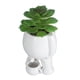 thumbnail image 1 of Maceta de Cerámica, Maceta Suculenta Little Man Pees Con Orificio de Deneze, Decretación Moderna para interiores y Exteriores, Macetas de Cerámica para lirios, Cactus,, 1 of 7